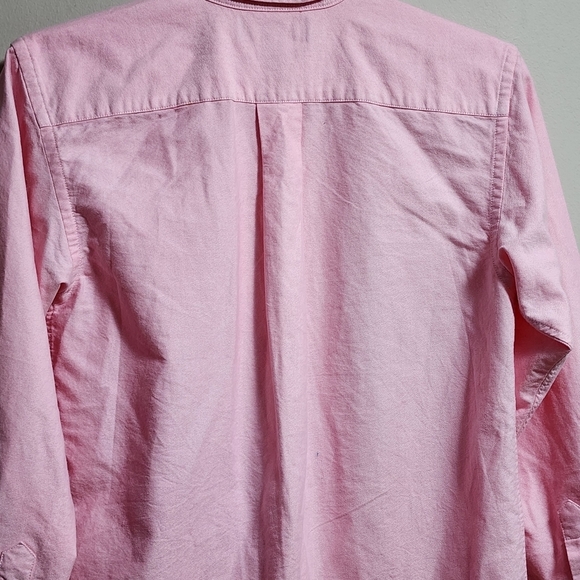 RALPH lauren button down long sleeves shirt 100% cotton color pink size S - Picture 4 of 5